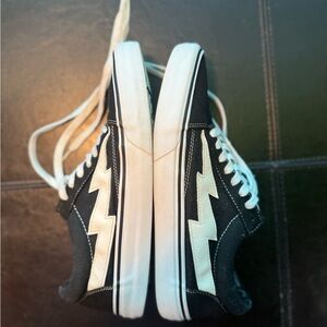 Revenge X Storm Classic Black and White Lightning Sneakers